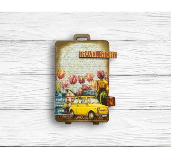Lasercut-Motive "Art of Travelling"