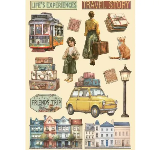 Lasercut-Motive "Art of Travelling"