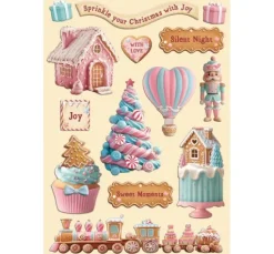 Lasercut-Motive "Candy Christmas"