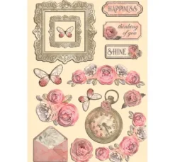 Lasercut-Motive "Shabby Rose"