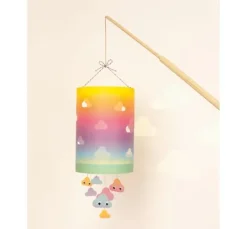 Laternen-Bastelset inkl. LED Licht "Regenbogen"