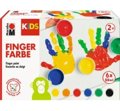 Marabu KIDS FINGERFARBE 6ER SET