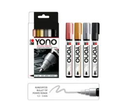 Marabu YONO Marker-Set "METALLIC"