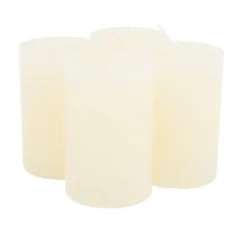 Marble Kerze, durchgefärbt, 4er-Pack