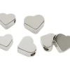 Metall Perlen Herzen