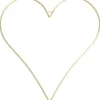 Metallring "Herz", Goldfarben