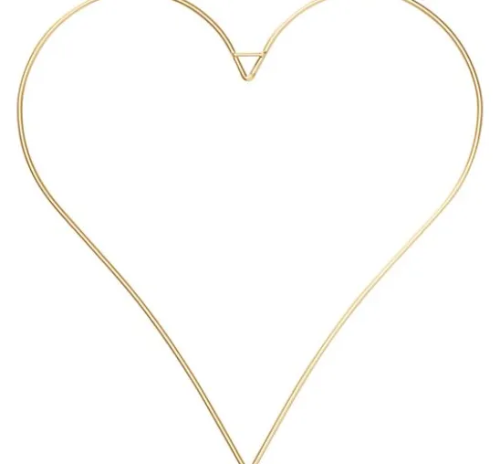 Metallring "Herz", Goldfarben