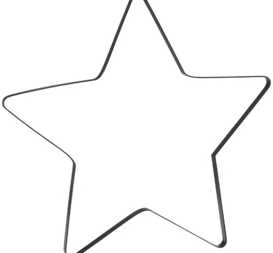 Metallring Stern "Auri", Schwarz