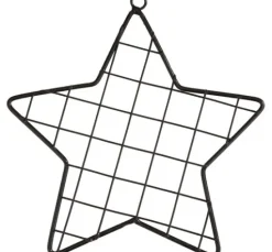 Metallring Stern "Gitter"