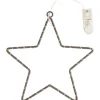 Metallring-Stern "Star" mit LED-Licht