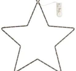 Metallring-Stern "Star" mit LED-Licht