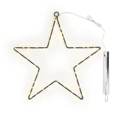 Metall-Stern mit LED-Mini-Lichter inkl. Timer 6/18 Std.