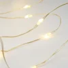 Micro-LED-Lichterkette, mit Timer, goldfarbener Draht, 10 LEDs