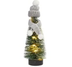 Miniatur Tanne mit LED Beleuchtung, 14 cm