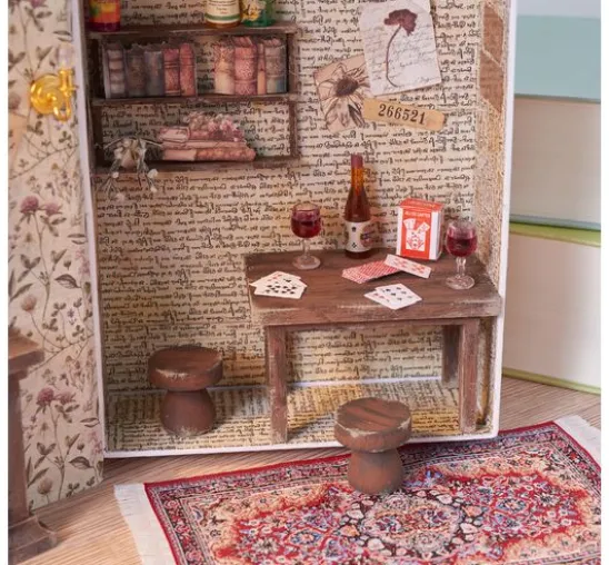 Miniatur Tisch und Hocker