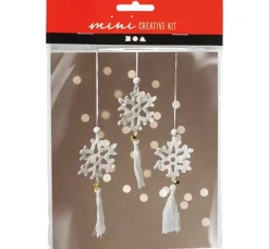 Mini Bastelset Häkeln "Schneeflocken"
