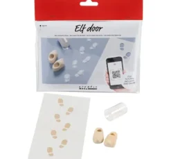 Mini Bastelset Wichteltür "Fußabdrücke"
