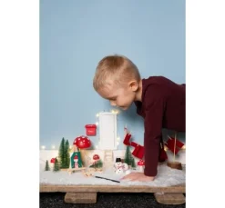 Mini Bastelset Wichteltür "Schneemann"