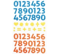 Moosgummi Glitter-Sticker