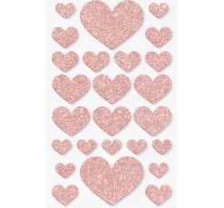 Moosgummi Glitter-Sticker