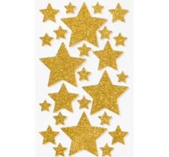Moosgummi Glitter-Sticker