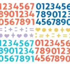 Moosgummi Glitter-Sticker
