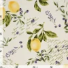 Motiv-Stoff Leinenoptik "Citrus"