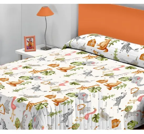 Motiv-Stoff Leinenoptik "Junior"
