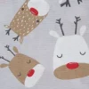 Motiv-Stoff Leinenoptik "Red Nose Rudi"