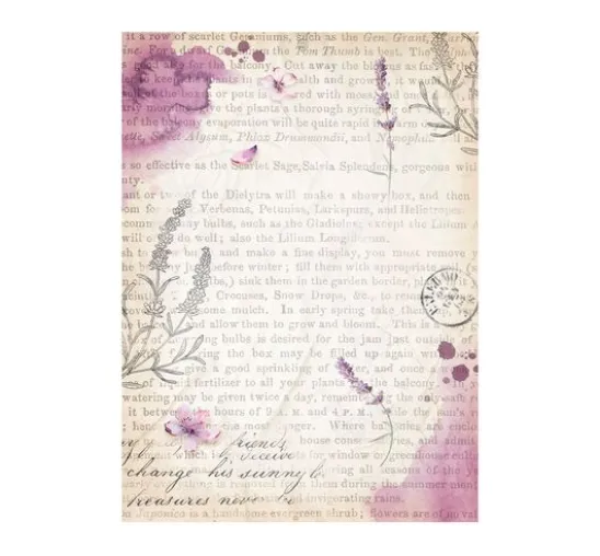 Motiv-Strohseide Backgrounds "Lavender"