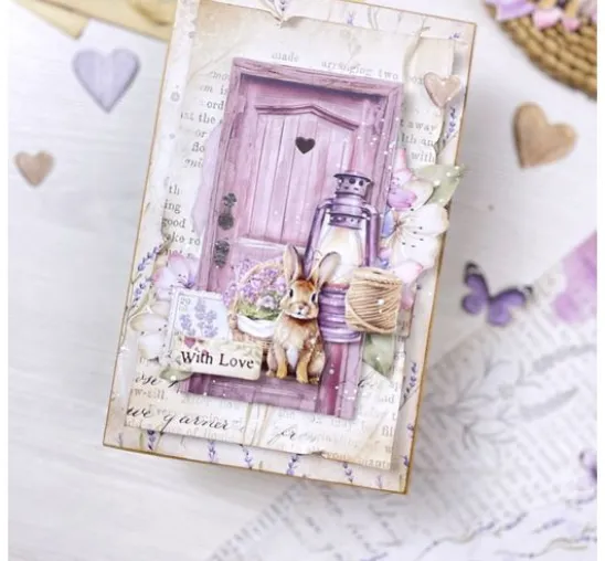 Motiv-Strohseide Backgrounds "Lavender"