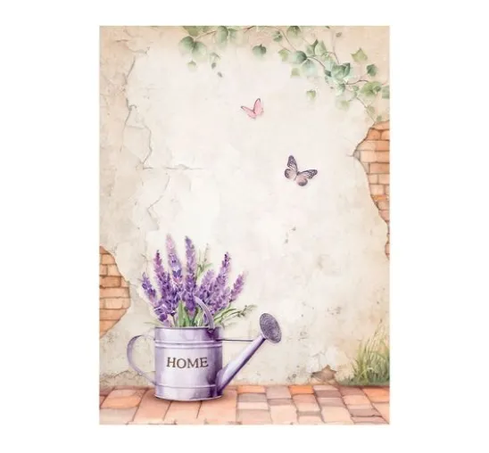 Motiv-Strohseide Backgrounds "Lavender"
