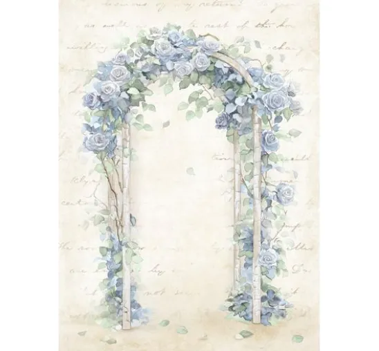 Motiv-Strohseide Backgrounds "Timeless", DIN A6, 8er Set