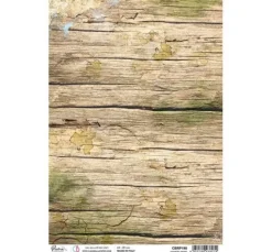 Motiv-Strohseide "Country Wood"