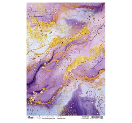 Motiv-Strohseide "Ethereal - Luxury Marble"