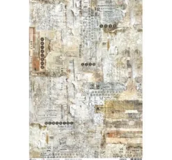 Motiv-Strohseide "Memories on Paper"
