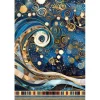 Motiv-Strohseiden-Sortiment "Celestial", 4er-Set