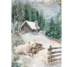 Motiv-Strohseiden Sortiment "Forest Tales", 8er-Set