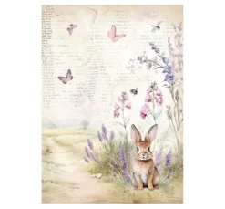 Motiv-Strohseiden Sortiment "Lavender"