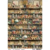 Motiv-Strohseide "Toy Shop - Make a Gift"