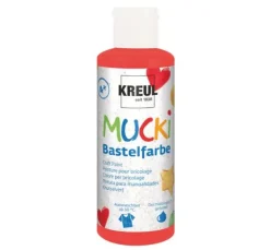 MUCKI Bastelfarbe, 6er Set à 80 ml