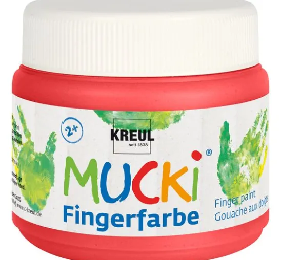 MUCKI Fingerfarbe, 6er-Set, à 150 ml