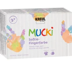 MUCKI Softie-Fingerfarbe, 6er-Set