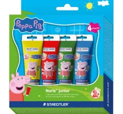 Noris junior Fingermalfarben "Peppa Pig", 4 x 75 ml