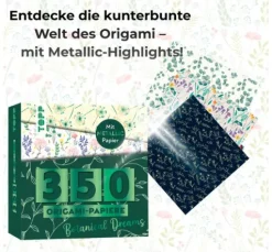 350 Origami-Block "Florale Motive"