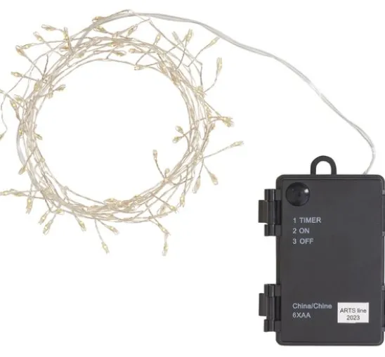 Outdoor LED-Lichterkette mit Timer 6/18Std., 80 LEDs