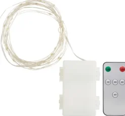 Outdoor Micro-LED-Lichterkette, mit Fernbedienung, 50 LED