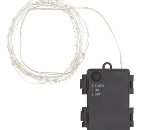 Outdoor Micro-LED-Lichterkette, mit Timer 6/18 Std., 40 LEDs