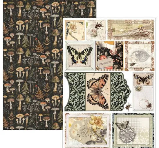 Papier-Set "Cabinet of Curiosities"