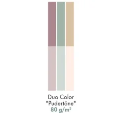 Papierstreifen "Duo-Color", Pudertöne